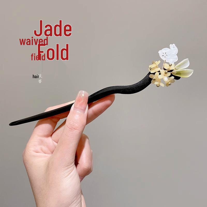 Maiglöckchen Quasten Haarnadel für Damen: Elegante Hanfu-Kopfbedeckung im antiken Stil