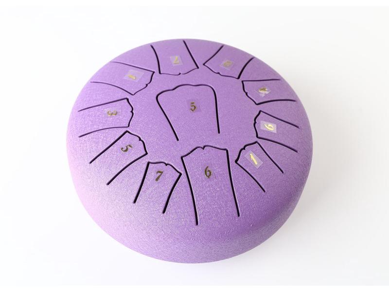 6-Inch 11-Note Steel Tongue Drum - Ethereal Drum for Beginners, Percussion Instrument & Children's Educational Toy