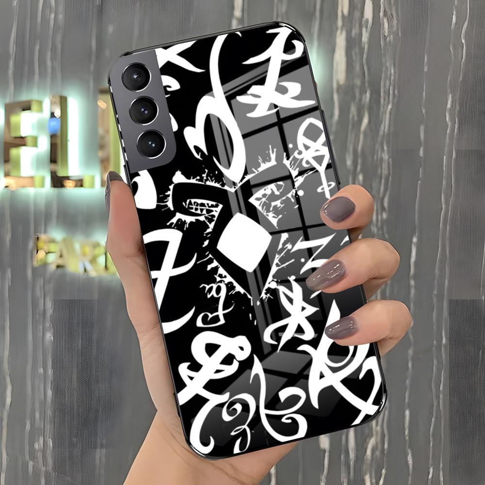 S-Shadowhunters Rune Phone Case For Samsung A25 A13 A33 5G A54 A36 A35 A56 A52 A14 Shockproof Glass Cover