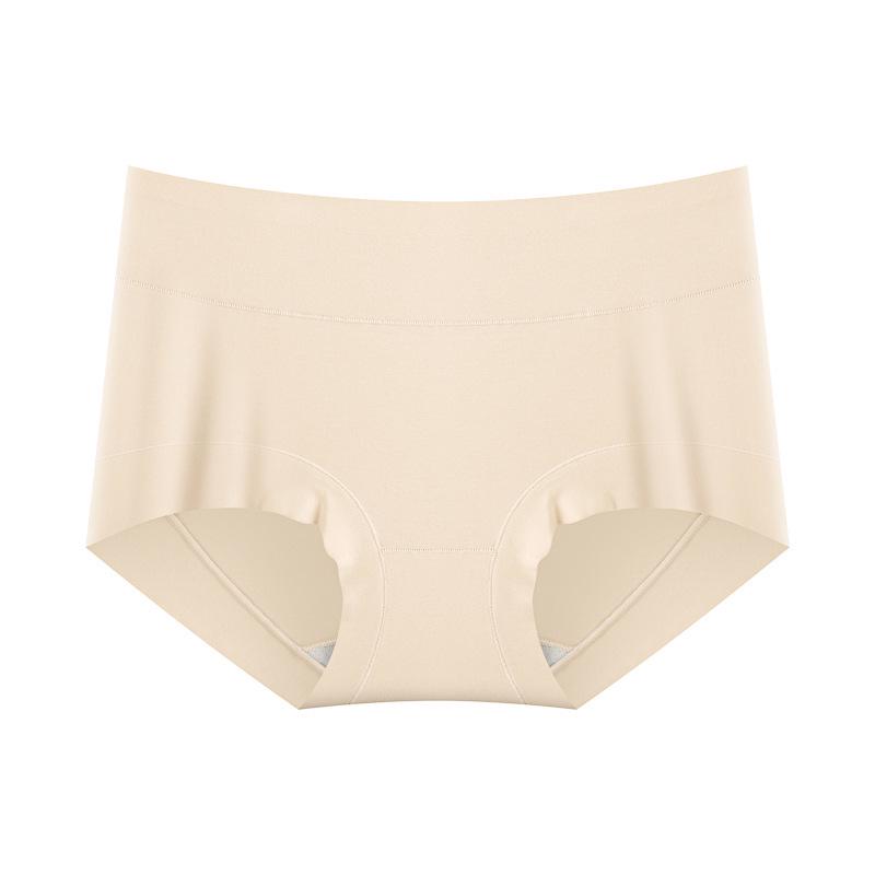 60s Women s Pure Cotton Mid-Waist Tummy Control Seamless Briefs L (95-120 jin)