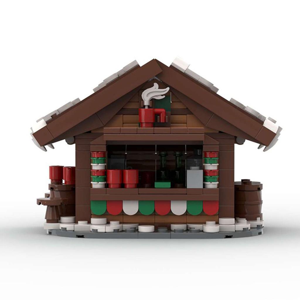Building Block Christmas Hot Drink Holder Assembly Christmas Holiday Series Creative Ideas
