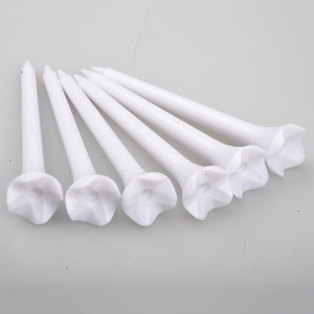 50 Pieces of 70/83MM Plastic ABS Material Durable and Sturdy Golf Course Training Golf Tee