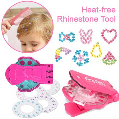 Strass Applikator Set Brillante Strass Serie Vielseitiges Design Strass Styling Werkzeug Keine Hitze erforderlich Haarstyling Werkzeug