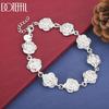 925 Sterling Silver Wedding Jewelry Rose Necklace Fashion Gift