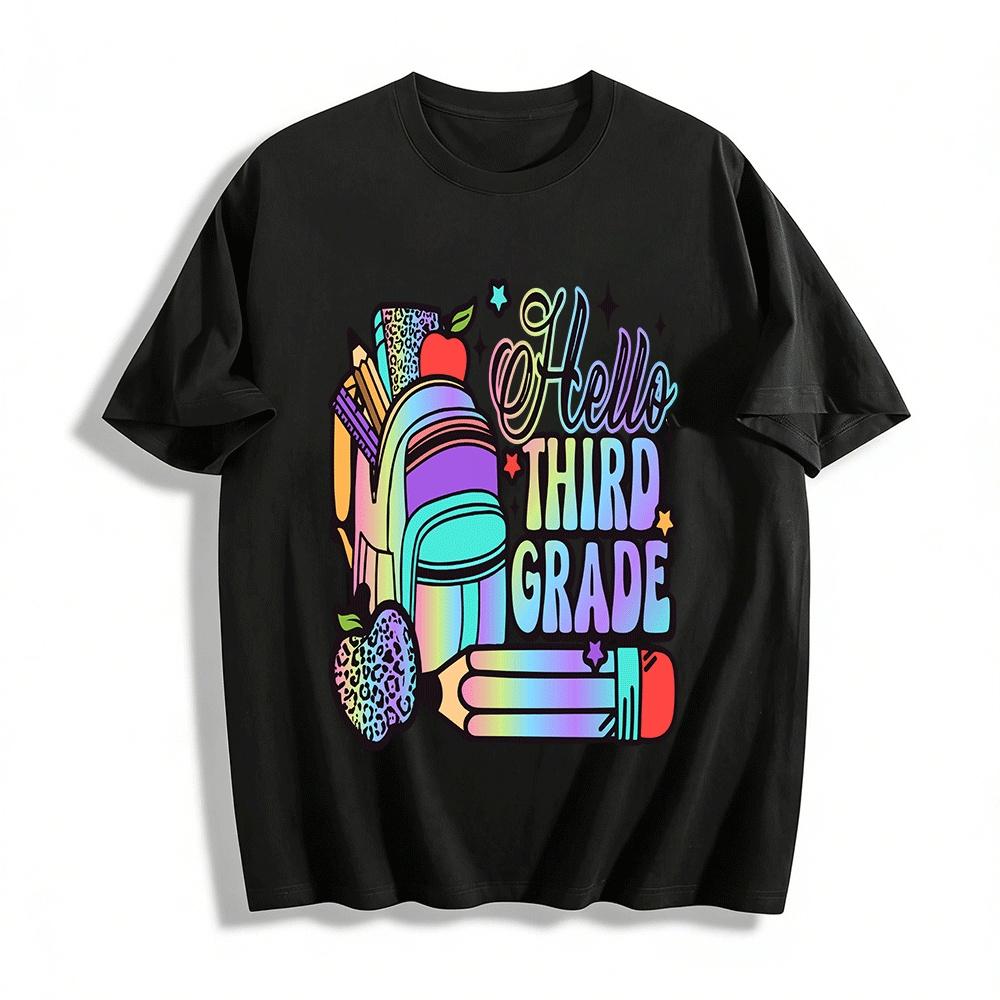 

Fun Teacher Themed Graphic Casual Top Pure cotton T-shirt XXS