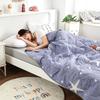 Lit d'été matelassé simple et double, léger, noyau de couette imprimé, climatisation, couette double, queen size, couette fine à carreaux
