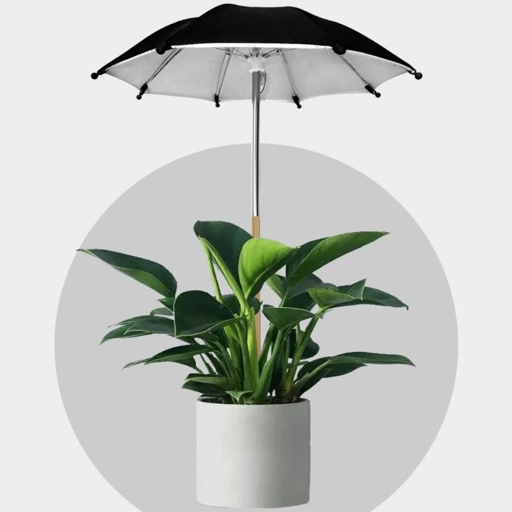 Sun Protection Patio Plant Umbrella Silver Shade Mini Plant Umbrellas Garden Shade Cover  Plant