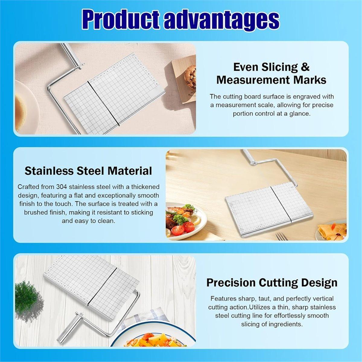 

Soap Cutter for Handmade Soap, Stainless Steel Soap Cutter with Scale,Adjustable Soap Slicer Cutting Tool for DIY Making China Mainland