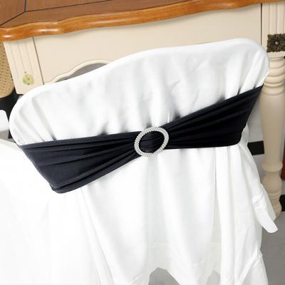 Decorazione con fascia elasticizzata con fiocco nostalgico riutilizzabile per schienale da sedia in poliestere da 10 pezzi