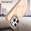 KEYSION Matte Skin Feel Lens Stand Phone Case for Magsafe for iPhone 11 12 Pro Max Magnetic Wireless Charging Shockproof Cover