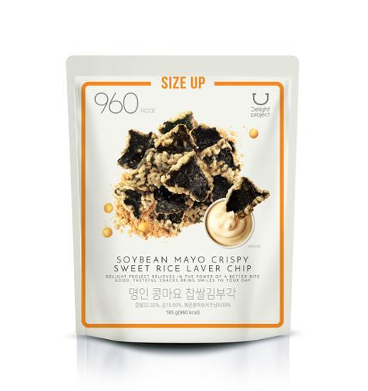[Эксклюзивно онлайн] Проект «Восторг» Мастер Конг Рисовые лепешки с майонезом и водорослями Special_185 г, Корейские снеки Soybean mayo glutinous rice seaweed 185g