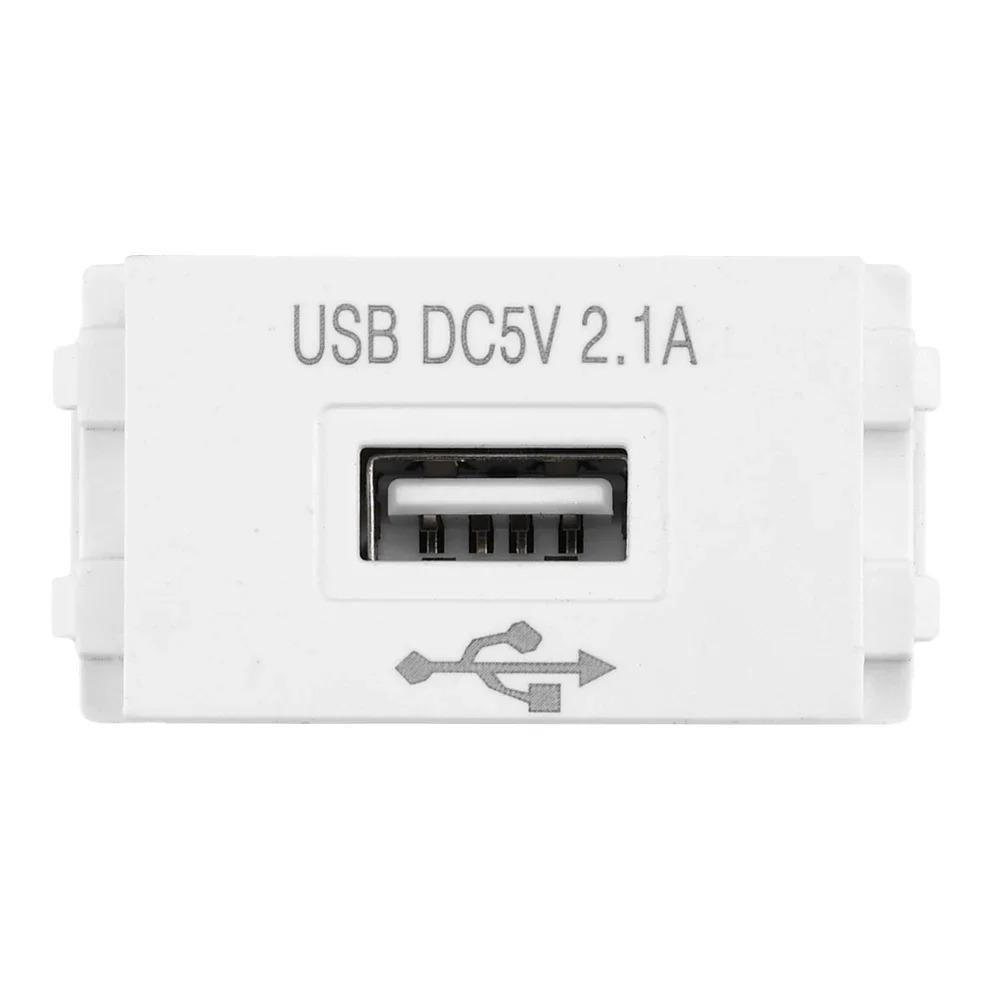 USB Power Module Mobile Phone Charging Panel 220V Socket 5V 2.1A USB Charging Power Socket Switching Adapter