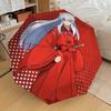 1pc Inuyasha, Red Cloak Themed High-quality Umbrella,Automatic Opening and Closing Umbrella,Multi-functional Umbrella G0811267