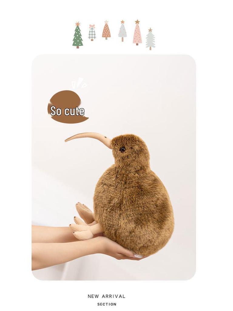 Kiwi Bird Plush Toy - New Zealand National Bird Doll, Cute Children's Gift