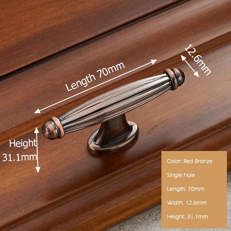 KAK European Style Solid Zinc Alloy Cabinet Handles Modern Vintage Drawer Knobs Cupboard Wardrobe Door Handles Furniture Handles