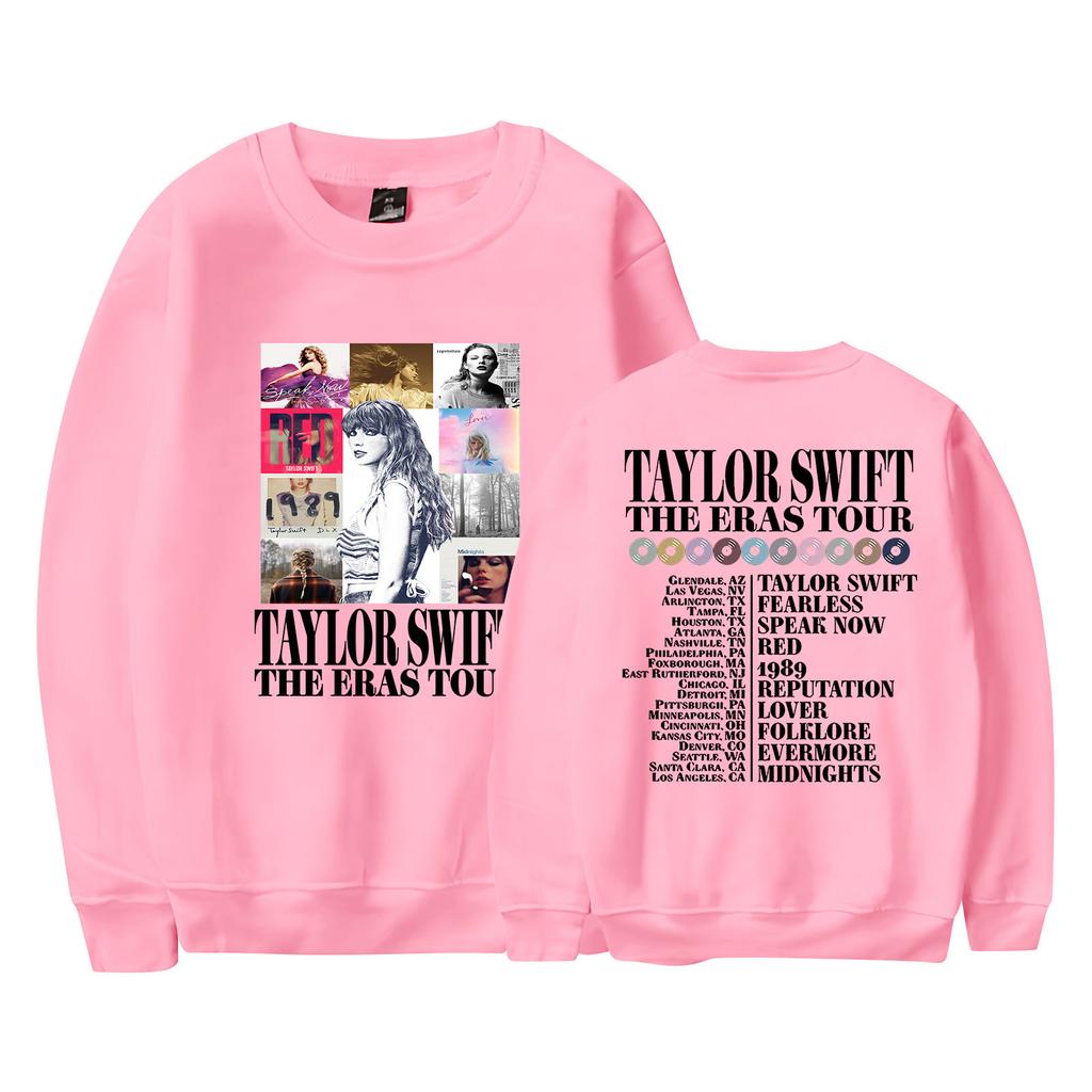 Women's Fashion Casual Long Sleeved Round Neck Letter Printing Loose Plush Pullover Sweatshirts