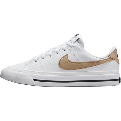 Court Legacy Leder Low-Top Skateboard-Schuhe Weiß Unisex DA5380-126