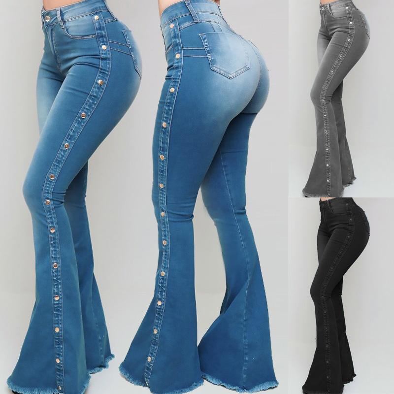 Butt Lift Washed Jeans Denim Pants 