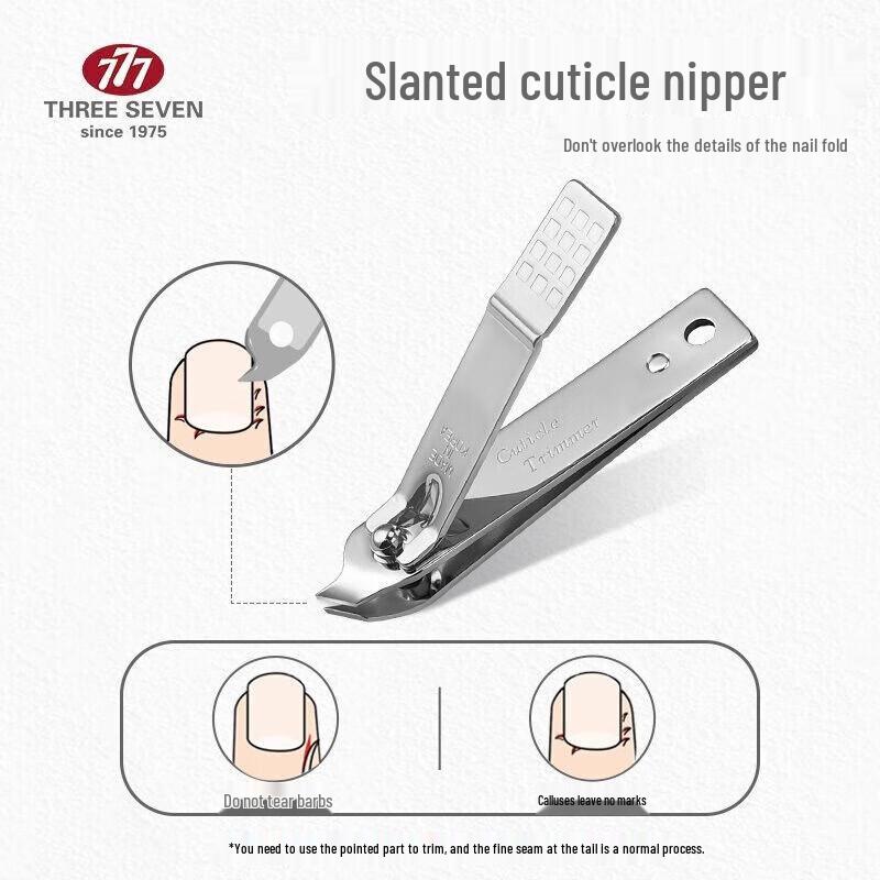 THREE SEVEN 7-Piece Stainless Steel Nail Care Kit