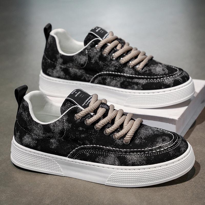 2025 Autumn Men's Trendy Canvas Shoes - Comfortable, Non-Slip, Wear-Resistant, and Breathable.