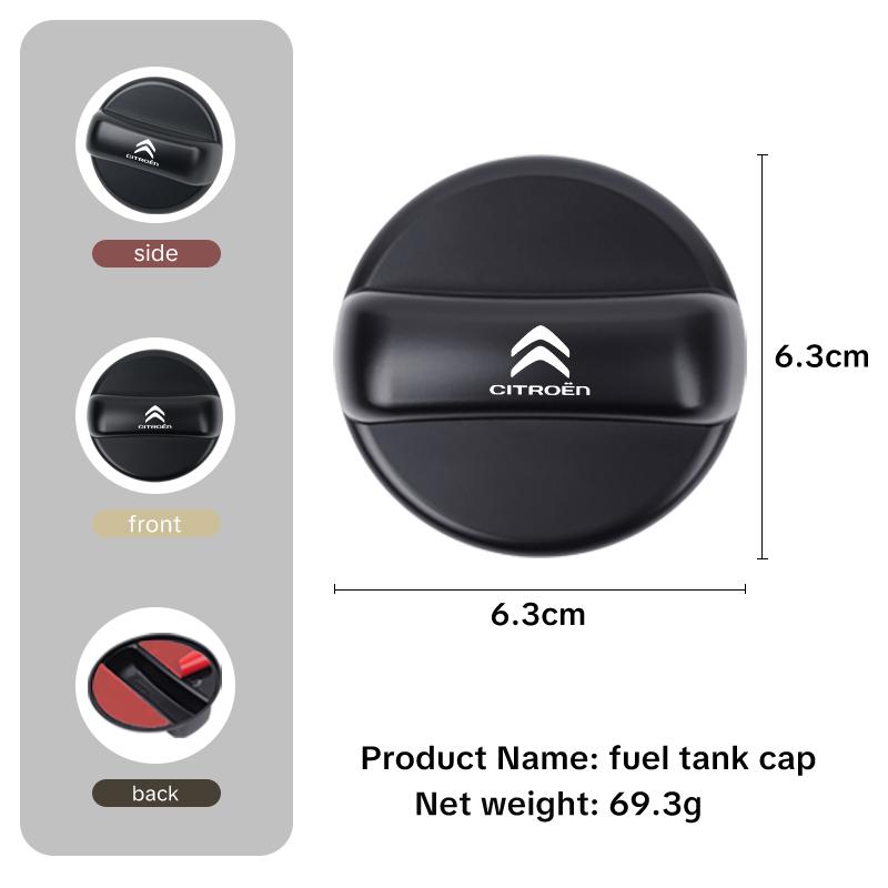 Car Fuel Tank Protection Cap Auto Interior Accessories For Citroen C4 C3 C5 C1 C2 VTS Berlingo Celysee Xsara Picasso Aircross