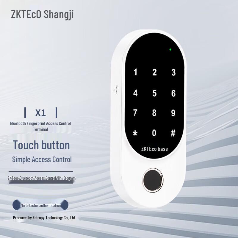 

ZKTECO X1 Fingerprint Password Access Control System CN plug (adapter included)