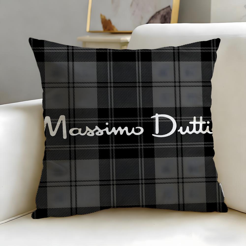 Classic Fashion Brand Massimo Dutti Cushion Cover Soft & Easy-Wash Pillow Case – Versatile for Couch, Bed, Travel and Office