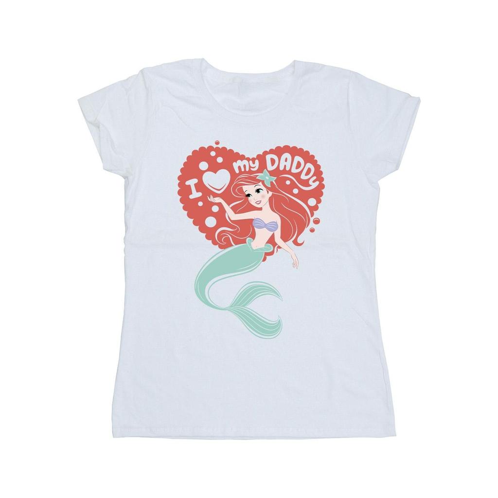 Disney Womens/Ladies The Little Mermaid Love Daddy Cotton T-Shirt