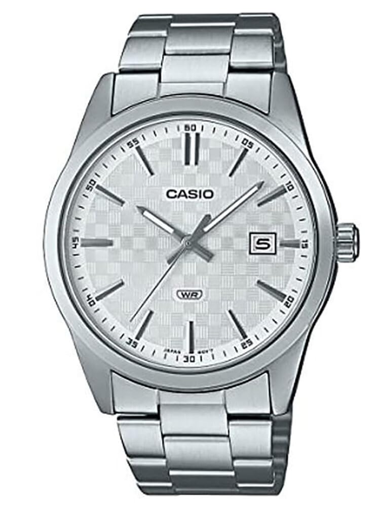 

Casio Аналоговые часы с белым циферблатом Белые мужские - MTP-VD03D-7AUDF Белый, белый
