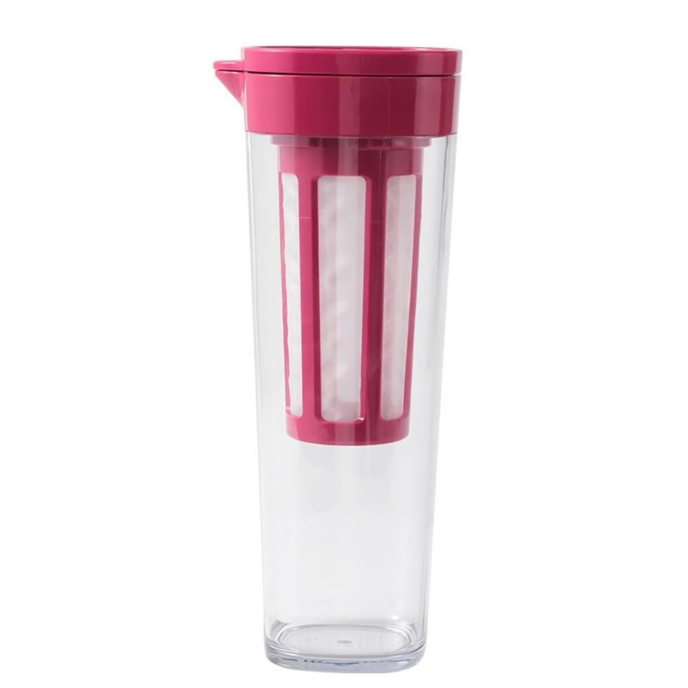 Portable 1L Cold Brew Coffee Pot Plastic Large Capacity Juice Kettle High Temperature Resistance with Filter Summer Teapot