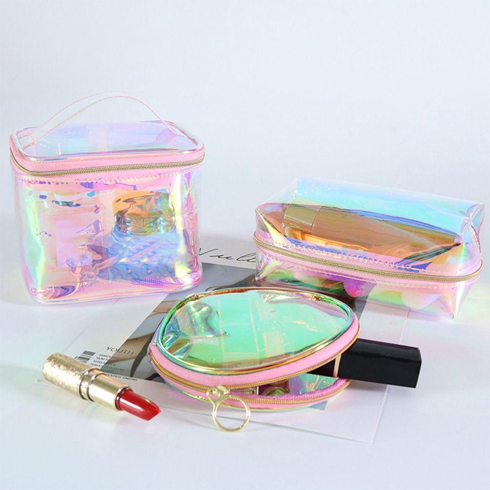 

Барвиста прозора сумка для зберігання Багатоцільова косметична сумочка Туалетні сумки Подорож на відкритому повітрі bucket