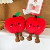 1 Piece Cartoon Figure Red Apple Doll Fruit Food Toy Cute Plush Pendant Stuffed Bag Decoration Birthday Gifts