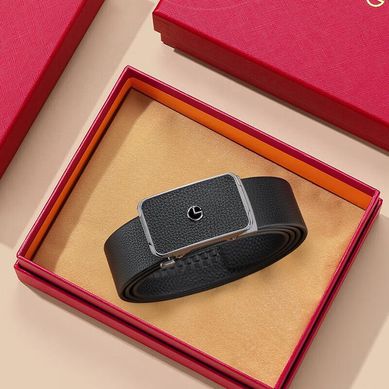 Goldlion Men s Automatic Buckle Leather Belt 120CM or below