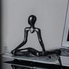 Abstract Figures Thinkers Plastic Handicrafts Cute Little Ornaments Room Decorations Artistic Living Room Ornaments