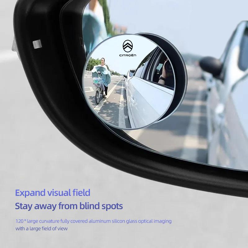 TCJH7 Car Blind Spot Rear View Mirror Auxiliary Reversing Parking For Citroen C4 C3 C5 AIRCROSS C5X e-C4 X e-C3 C-Crosser C-Elysee C1
