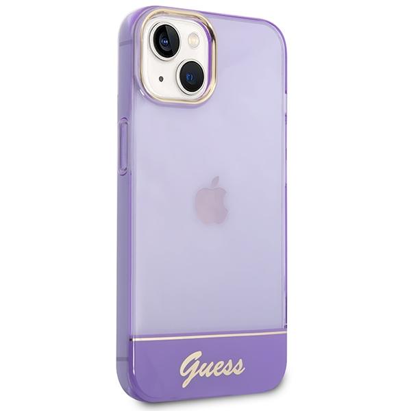 Guess Guhcp14Mhgcou Iphone 14 Plus / 15 Plus 6.7 Fioletowy/Purple Hardcase Translucent
