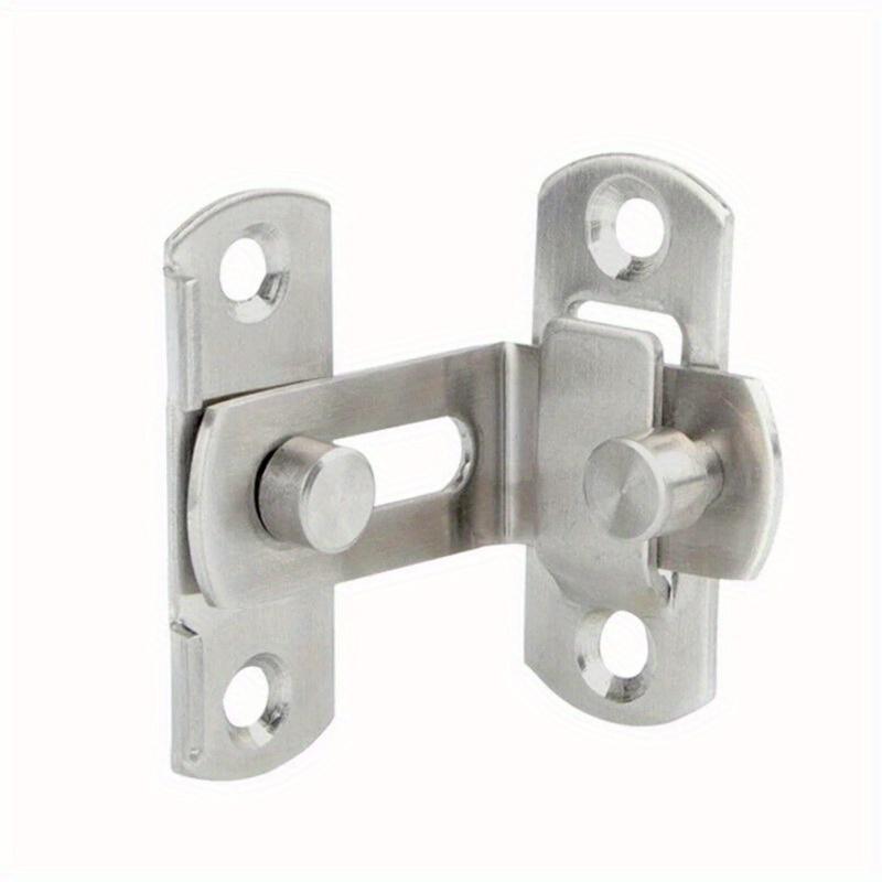 2Pcs Door Lock Guard Latch Bolt 90 Degree 304 Stainless Steel Toggle Latch Sliding Barn Door Lock Wine Cabinet Closet Right Angle Lock