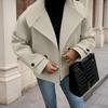 2025 New Autumn and Winter Fashionable Woolen Short Coat Women's Double-breasted Fashionable Commuter Short Coat for Women