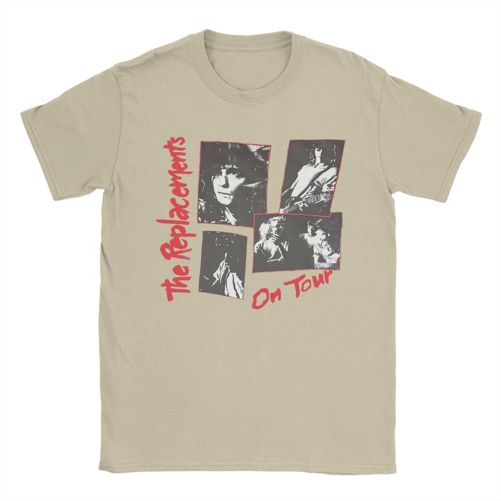 The Replacements Vintage T Shirts Men Cotton Hipster T-Shirts Round Collar  Tee Shirt Short Sleeve Clothes Big Size