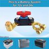 For Car Battery Disconnect Switch Power Cut-Off Breaker 12V-24V Adjustable Pure Copper Smart For Car Truck Boat Rv