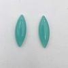 Натуральний Аква Халцедон Маркіз Кабошон Розсипний Дорогоцінний Камінь Набір 2 Шт 10*29 ММ 22 КТ Для Виготовлення Прикрас