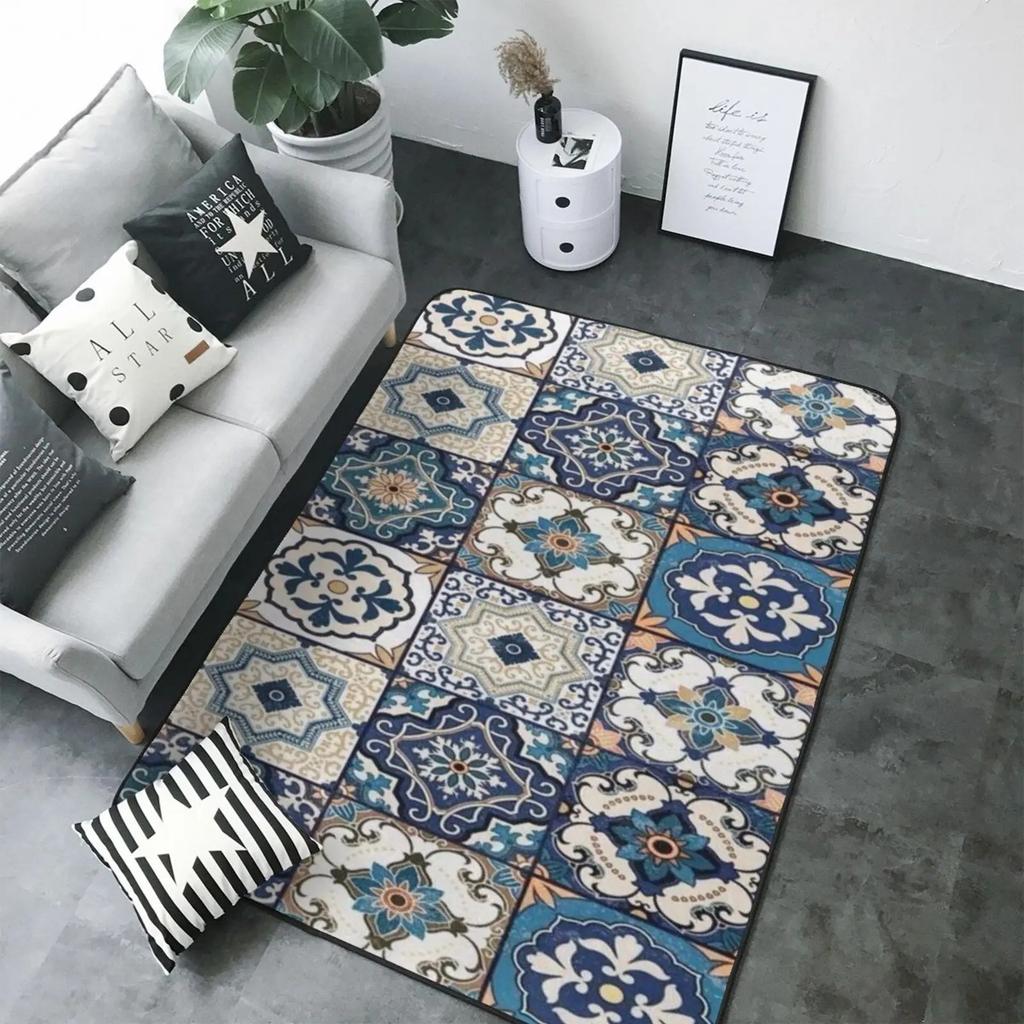 Worship-Matte, verdicktes Korallenfleece, geprägte Bodenmatte, Wohnzimmerteppich, Zuhause, ethnischer Stil, Worship-Matte und Gebet