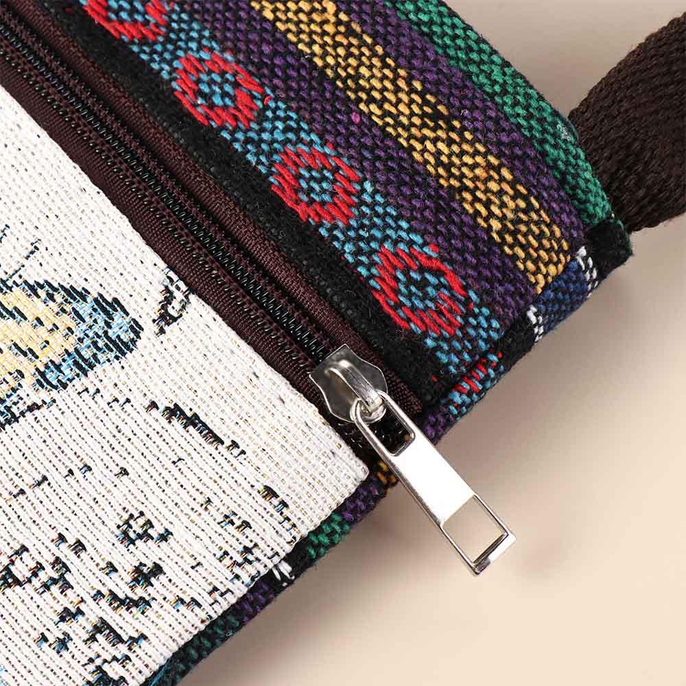 Large Capacity Cute Elephant Cloth Bag Embroidery Animal Shoulder Bag  Grocery Handbags