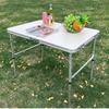 0.9m Aluminum Folding Table and Chair Set - Outdoor, Multifunctional, Rectangular, for Bed, Computer, or Stall Use.