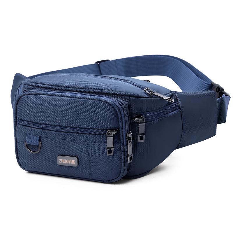 New Style, Men's Waist Bag, Waterproof Fabric, Sports Waist Bag, Women's, Casual and Fashionable, Large Capacity, Storage Waist Bag