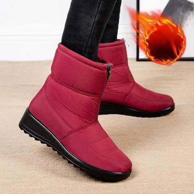 Plus Size Winter warme Damen Schneestiefel Damen wasserdichte Baumwollschuhe Mutterschuhe Damenschuhe