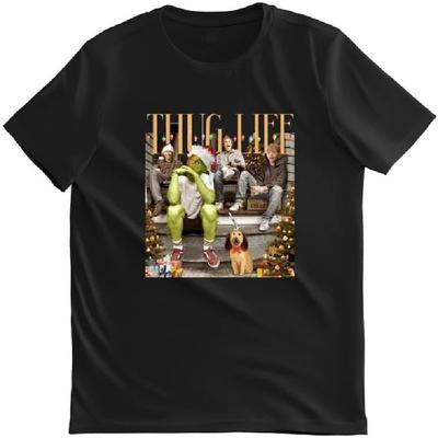 Christmas Movie Friends Thug Life Funny Grinch Christmas Comedy Movies T-Shirt