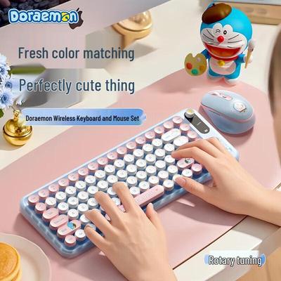 ROCK Doraemon J10 Wireless Keyboard and Mouse Set