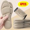 4pcs 5D Massage Memory Foam Insole, Thickened Breathable Cushioning, Comfortable Insole For High Heels