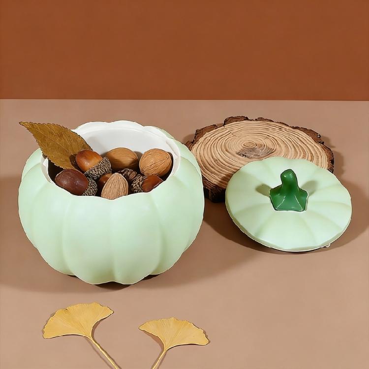Easy Release Jewelry Organiser Mold Round Shaped Storage Box with Lid Mould Pumpkin Candle Holder Crafting Supplies